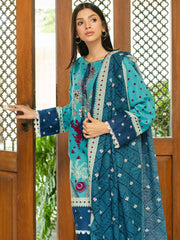 Zellbury Winter Printed Khaddar Unstitched 3Pc Suit WUW22X30072