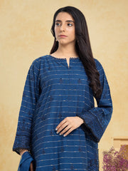 edenrobe Festive Ensembles Unstitched Cambric 3Pc Suit EWU24V2-30123