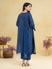 edenrobe Festive Ensembles Unstitched Cambric 3Pc Suit EWU24V2-30123