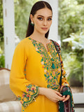Zellbury Winter Embroidered Khaddar Unstitched 3Pc Suit WUW23E30696