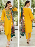 Zellbury Winter Embroidered Khaddar Unstitched 3Pc Suit WUW23E30696
