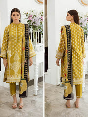 Zellbury Winter Printed Khaddar Unstitched 3Pc Suit WUW23X30753