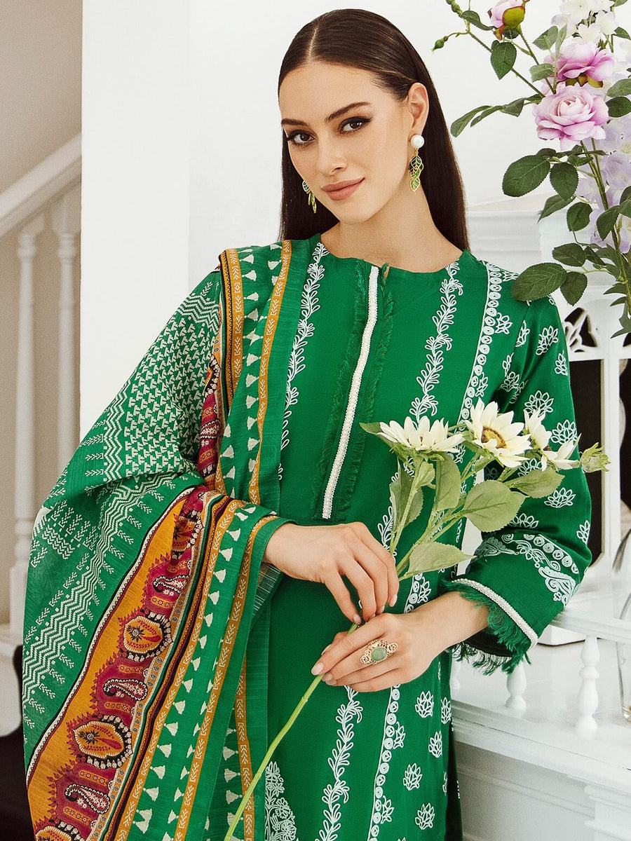 Zellbury Winter Printed Khaddar Unstitched 3Pc Suit WUW23X30754