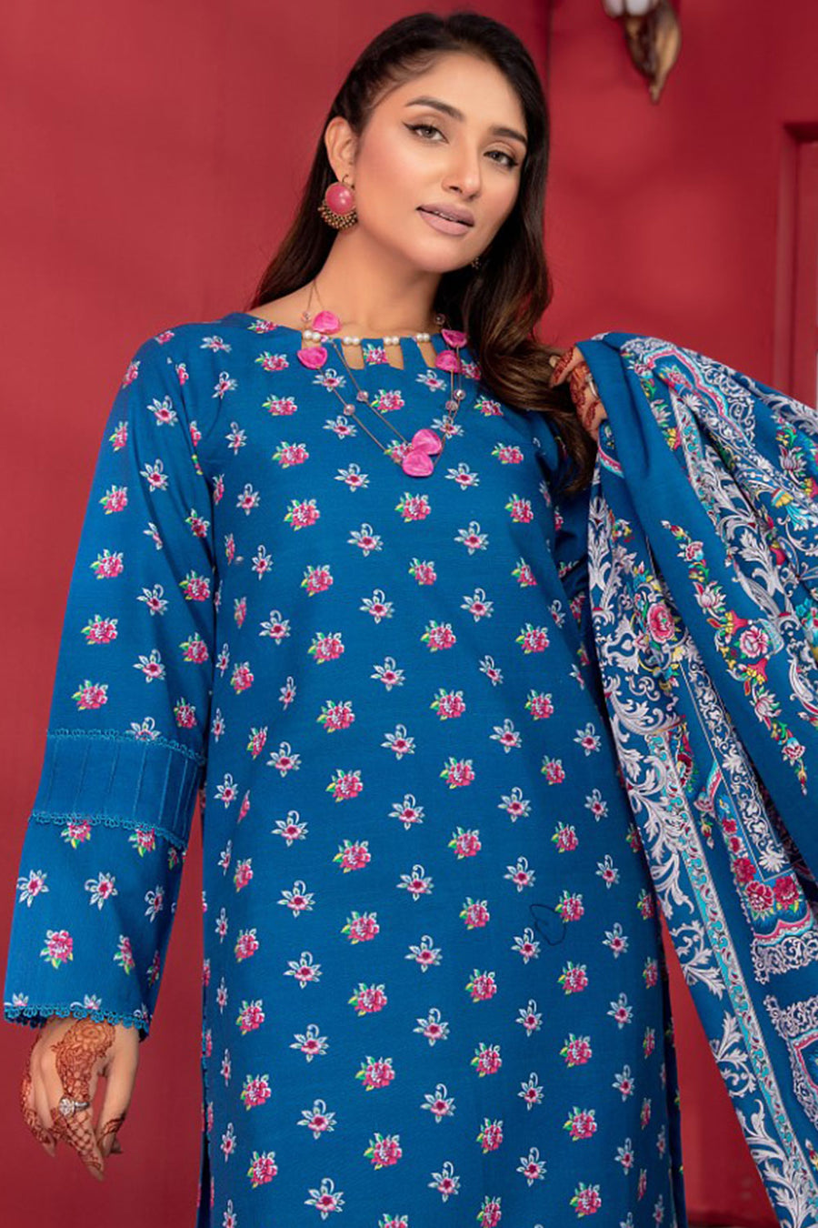 SGL-18 - SAFWA GLORIA KHADDAR 3 PIECE COLLECTION