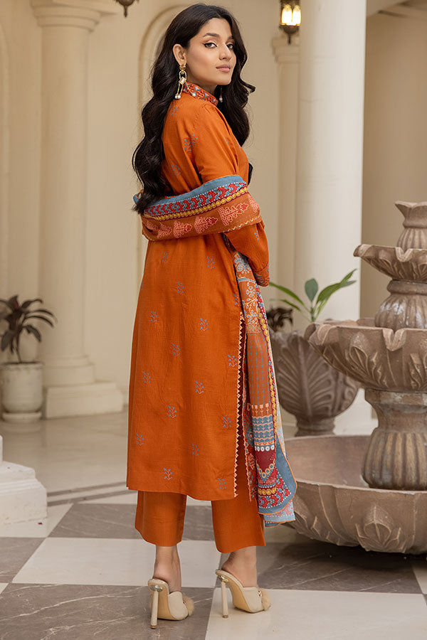 Safwa Ashley Embroidered Viscose Doria Unstitched 3Pc Suit ASC-18