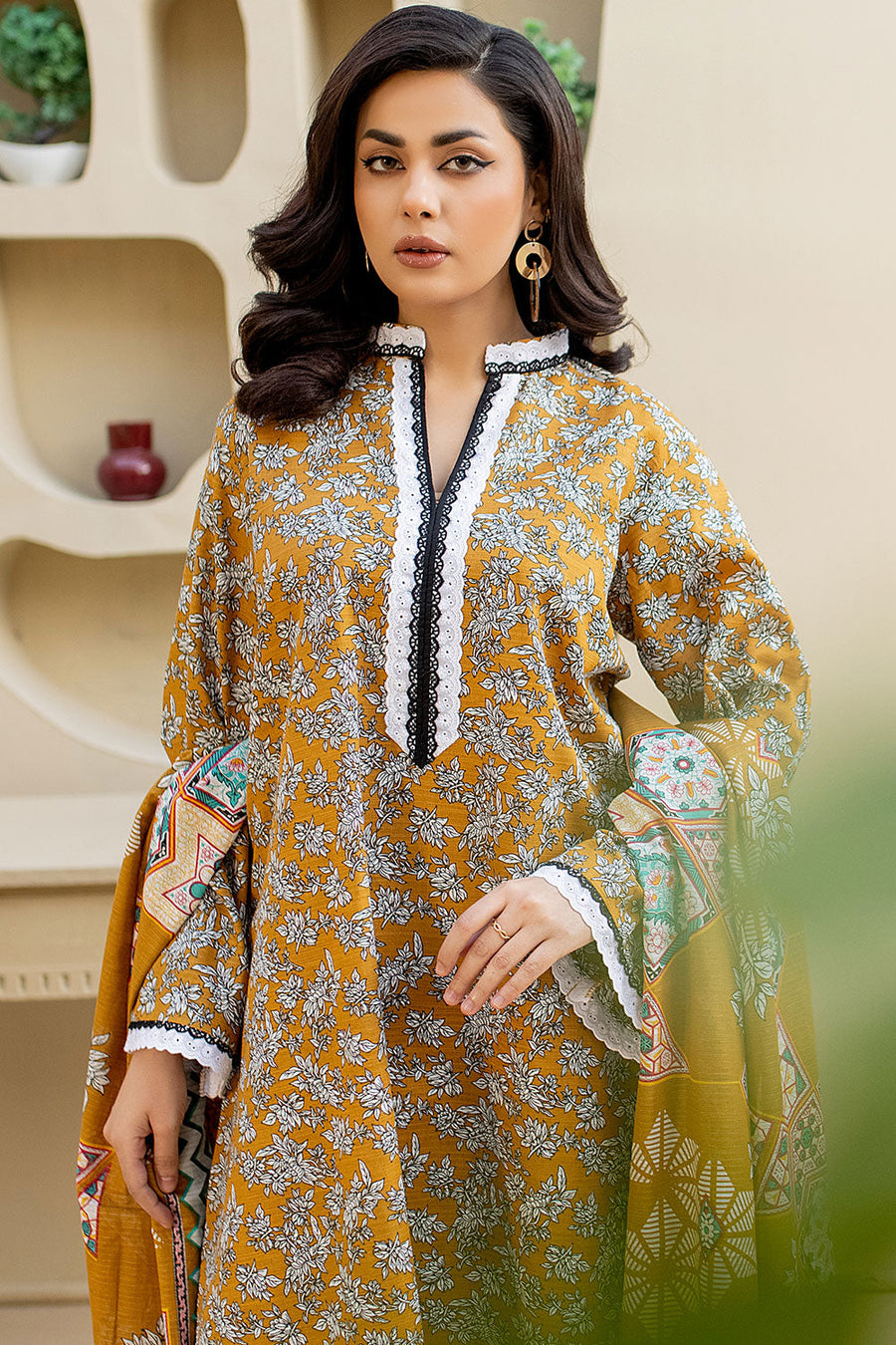 ASK-08 - SAFWA AMORA MASURI KHADDAR 3 PIECE COLLECTION