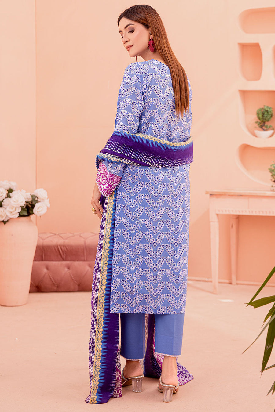 Ixora by Safwa Digital Printed Doria Cambric Unstitched 3Pc Suit ICS-08