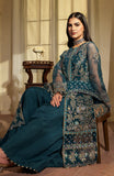 Fabiha Fatima Mehar-o-Maah Embroidered Organza Unstitched 3Pc Suit - BLOOM