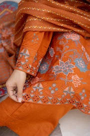 Safwa Ashley Embroidered Viscose Doria Unstitched 3Pc Suit ASC-18