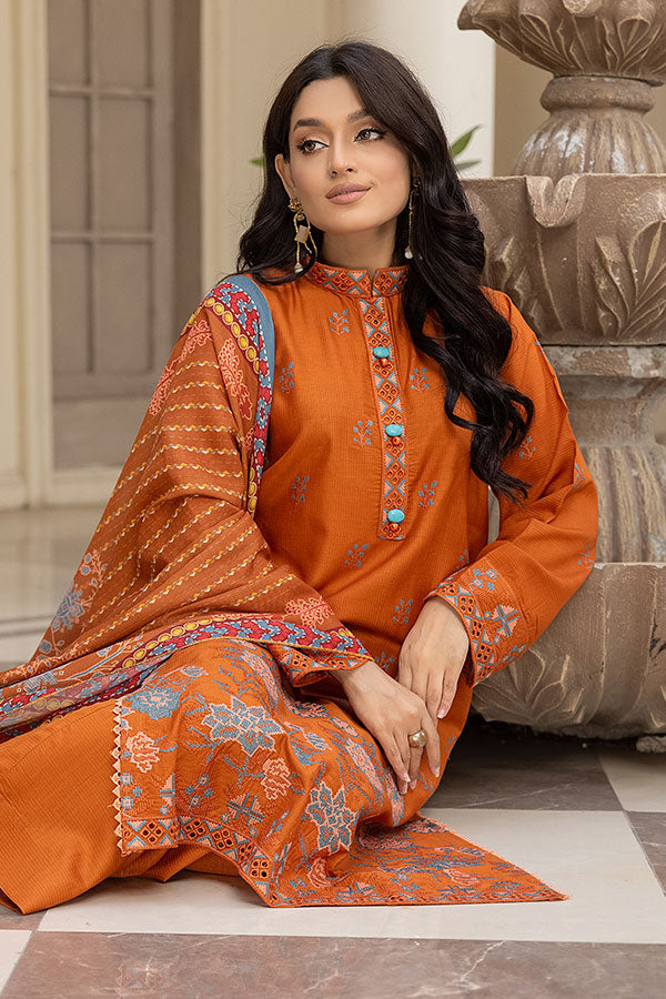 Safwa Ashley Embroidered Viscose Doria Unstitched 3Pc Suit ASC-18