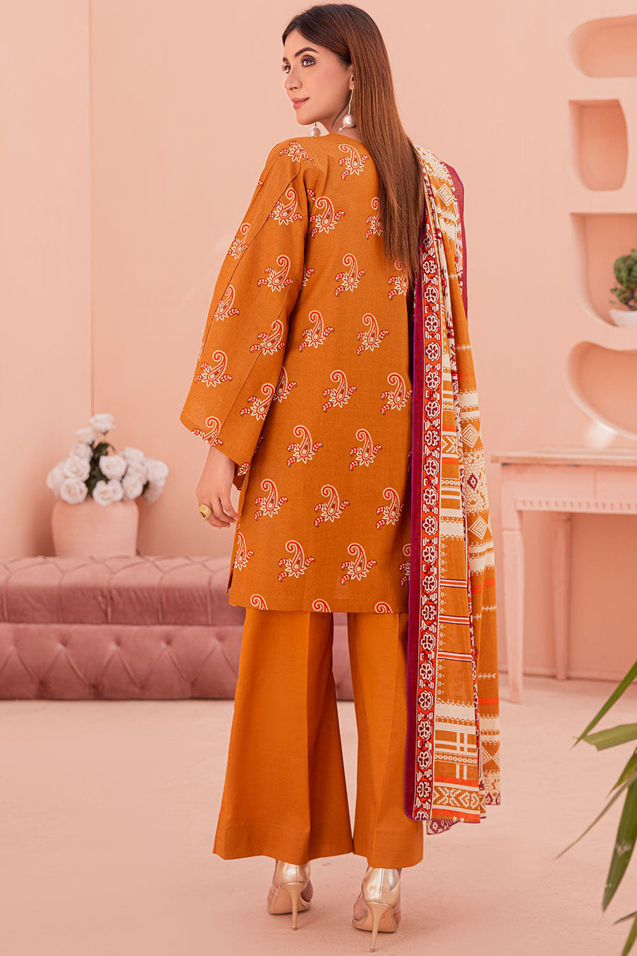 Ixora by Safwa Digital Printed Doria Cambric Unstitched 3Pc Suit ICS-09