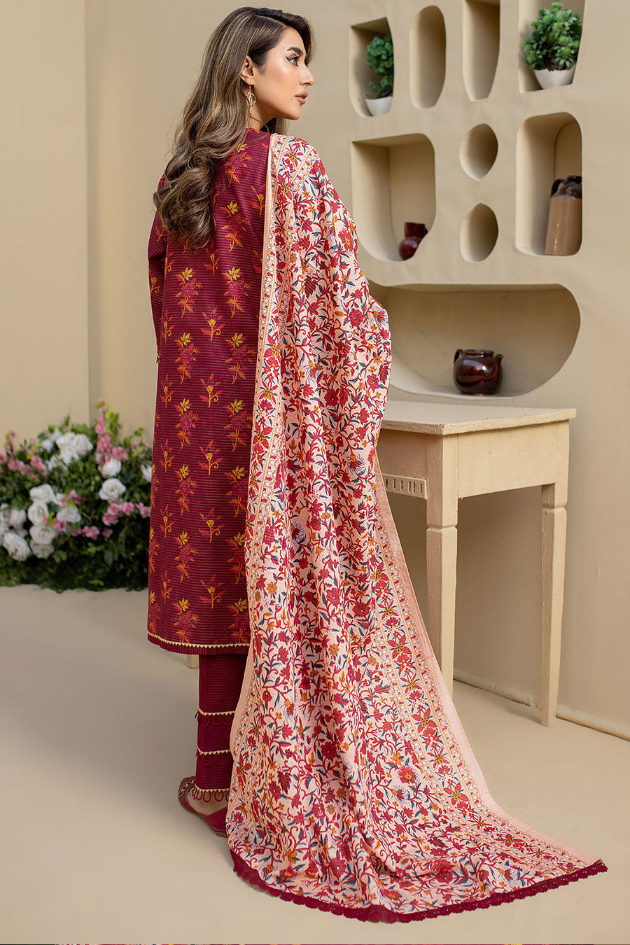 ASK-09 - SAFWA AMORA MASURI KHADDAR 3 PIECE COLLECTION