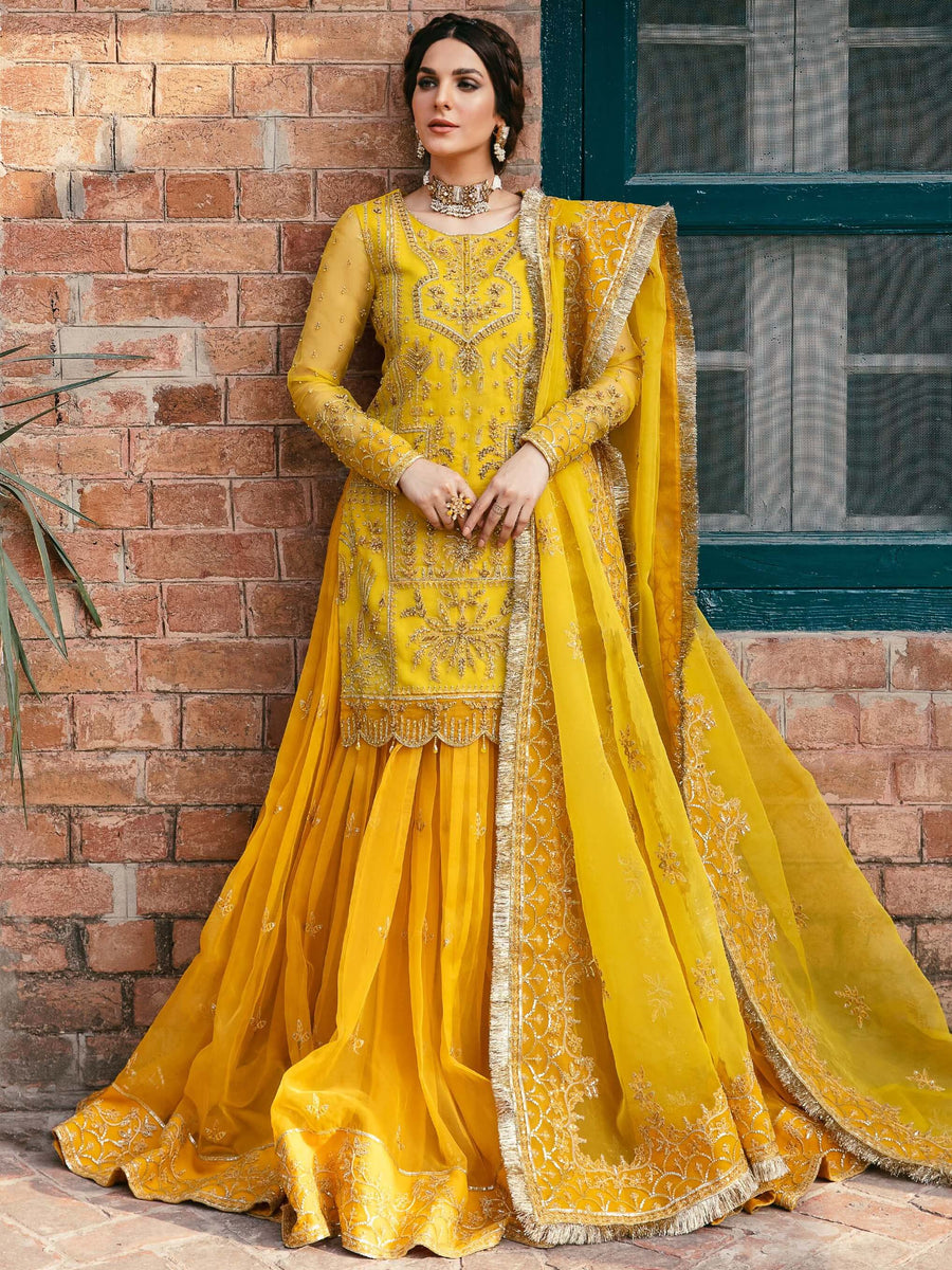 Layali Formals By Akbar Aslam Embroidered Organza Suit - CAILIN