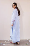 La Rosaa Spring Summer Embroidered Lawn Stitched 2Pc Suit LSS-24-07 Blue Stripes