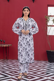 Safwa Printed Lawn Pret 2Pc Suit (Shirt/Trouser) P000387