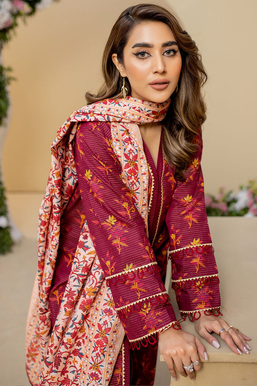 ASK-09 - SAFWA AMORA MASURI KHADDAR 3 PIECE COLLECTION