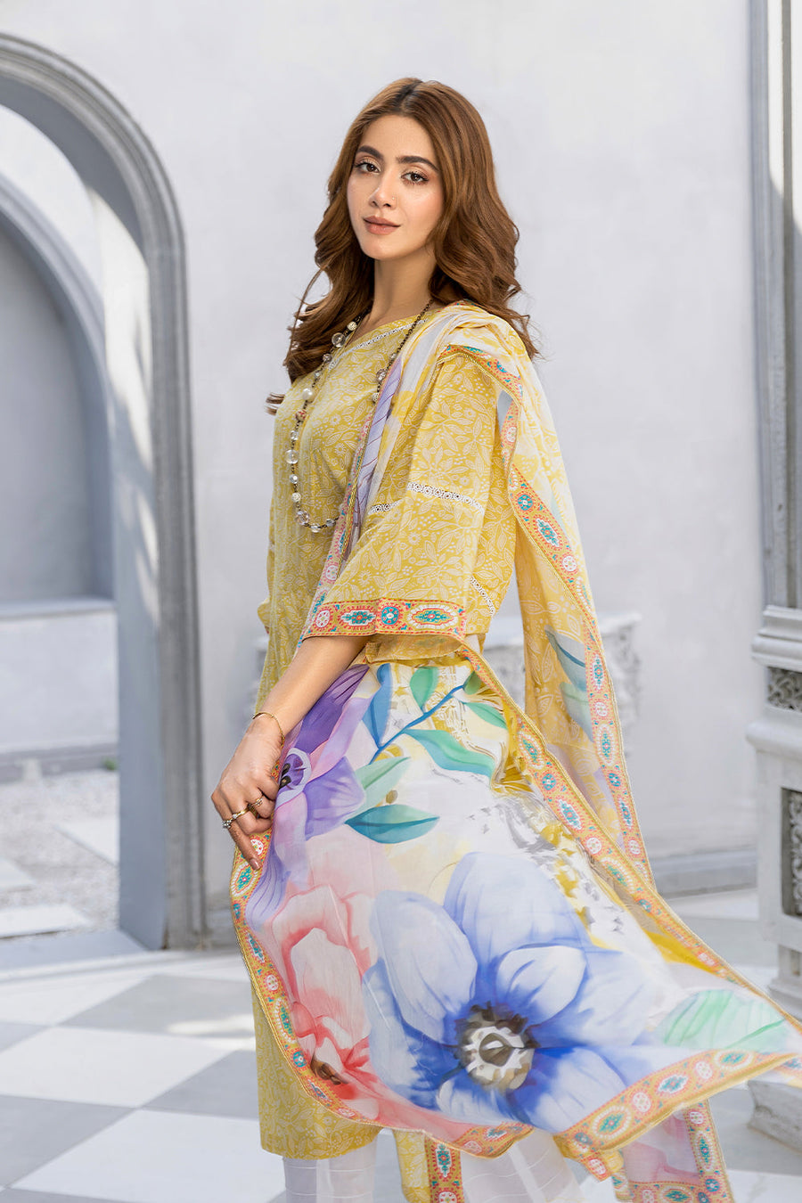 Safwa Praha Vol-04 Digital Printed Lawn Unstitched 3Pc Suit SPH-32