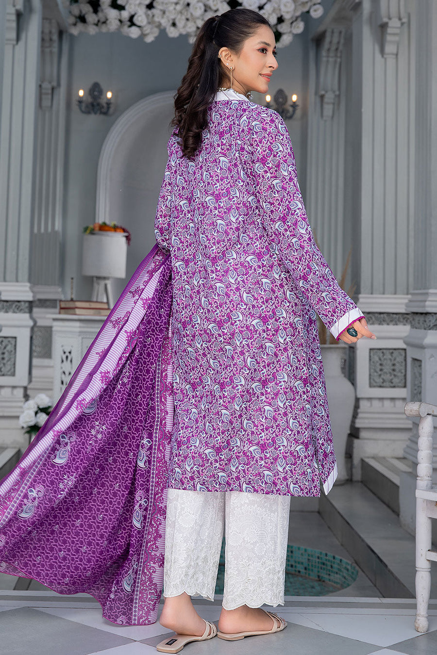 Safwa Mulberry Digital Printed Lawn Unstitched 2 Piece Suit MLS-09