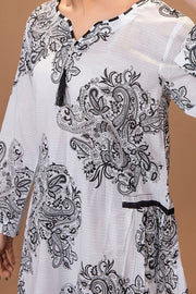 Safwa Printed Lawn Pret 2Pc Suit (Shirt/Trouser) P000386