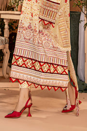 Safwa Greta Premium Embroidered Lawn Unstitched 3Pc Suit SGR-06
