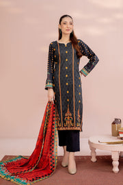 ACS-09 - SAFWA AMBER 3-PIECE EMBROIDERED COLLECTION VOL 01