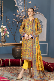 Safwa Summer Printed Lawn Unstitched 3 Piece Suit SSP-19
