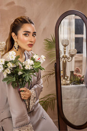 Safwa Embroidered Lawn Pret 2Pc Suit ( Shirt / Trouser ) P000536