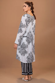 Safwa Printed Lawn Pret 2Pc Suit (Shirt/Trouser) P000386