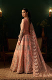 Fabiha Fatima Mehar-o-Maah Embroidered Net Unstitched 3Pc Suit - ROSE