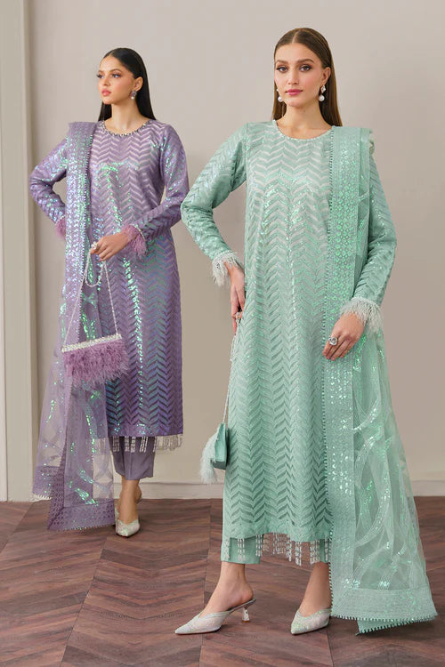 Baroque Exclusive Formal Embroidered Net Unstitched 3Pc UF-516