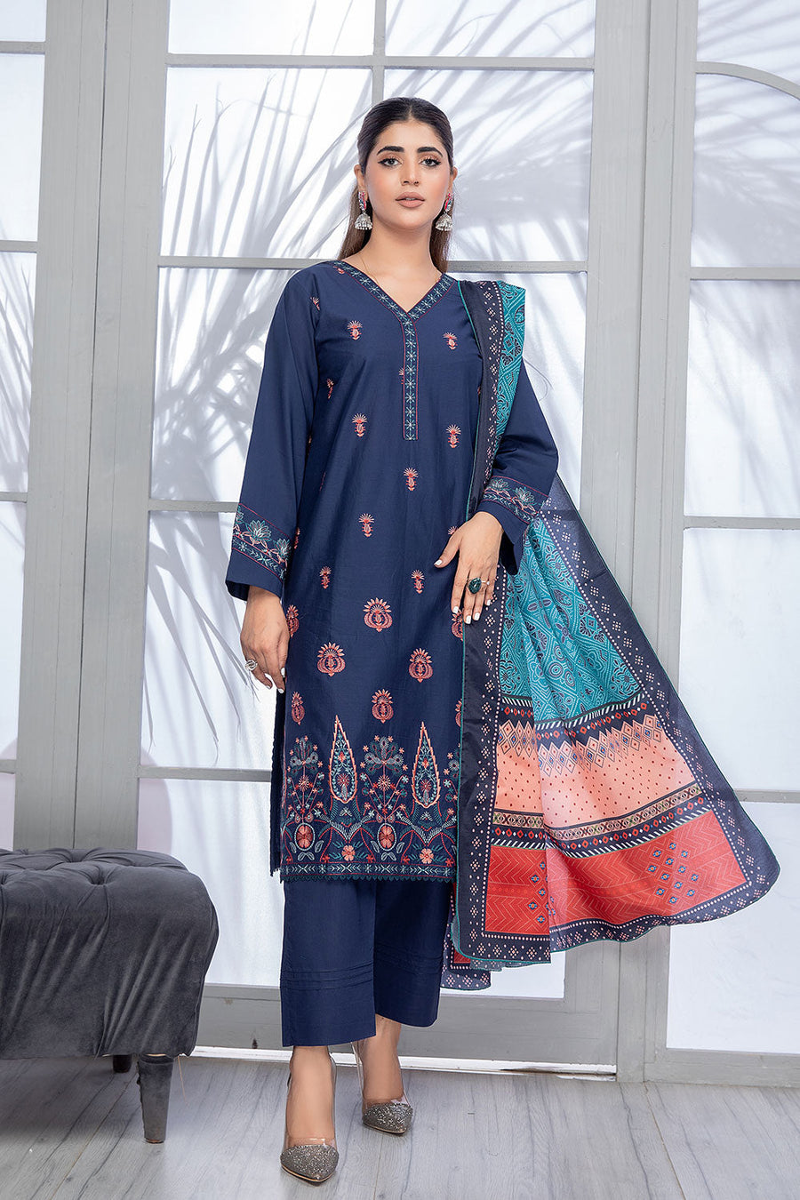 SEC-99 - SAFWA ETSY 3-PIECE EMBROIDERED COLLECTION VOL 08