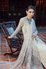 Ermina by Ezra Luxury Hand Embellished Net Unstitched 3Pc Suit D-07 ZAIRA