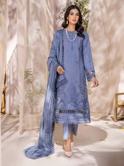 Jahan-e-Sukhan by Humdum Embroidered Peach Unstitched 3Pc Suit D-10
