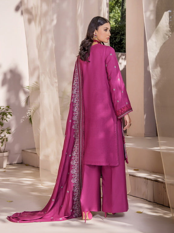 Jahan-e-Sukhan by Humdum Embroidered Peach Unstitched 3Pc Suit D-06