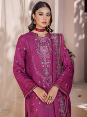Jahan-e-Sukhan by Humdum Embroidered Peach Unstitched 3Pc Suit D-06