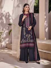 Jahan-e-Sukhan by Humdum Embroidered Peach Unstitched 3Pc Suit D-01