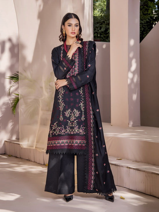 Jahan-e-Sukhan by Humdum Embroidered Peach Unstitched 3Pc Suit D-01