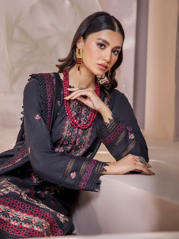 Jahan-e-Sukhan by Humdum Embroidered Peach Unstitched 3Pc Suit D-01