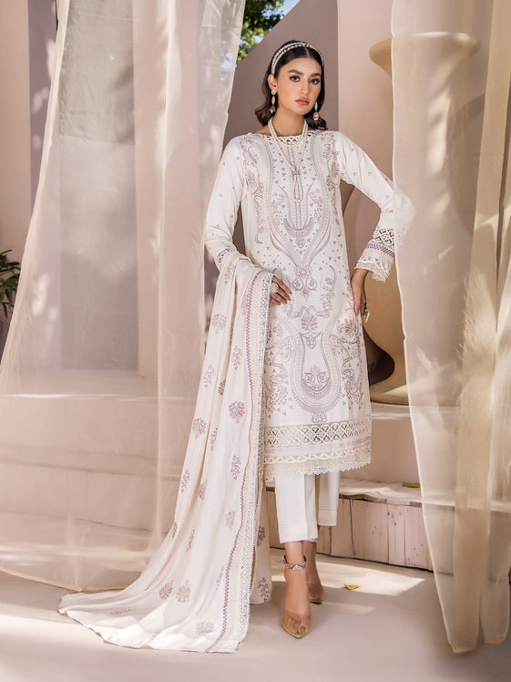 Jahan-e-Sukhan by Humdum Embroidered Peach Unstitched 3Pc Suit D-04