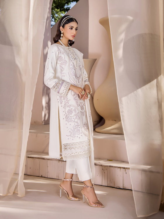 Jahan-e-Sukhan by Humdum Embroidered Peach Unstitched 3Pc Suit D-04