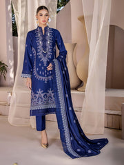 Jahan-e-Sukhan by Humdum Embroidered Peach Unstitched 3Pc Suit D-05