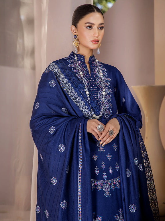 Jahan-e-Sukhan by Humdum Embroidered Peach Unstitched 3Pc Suit D-05