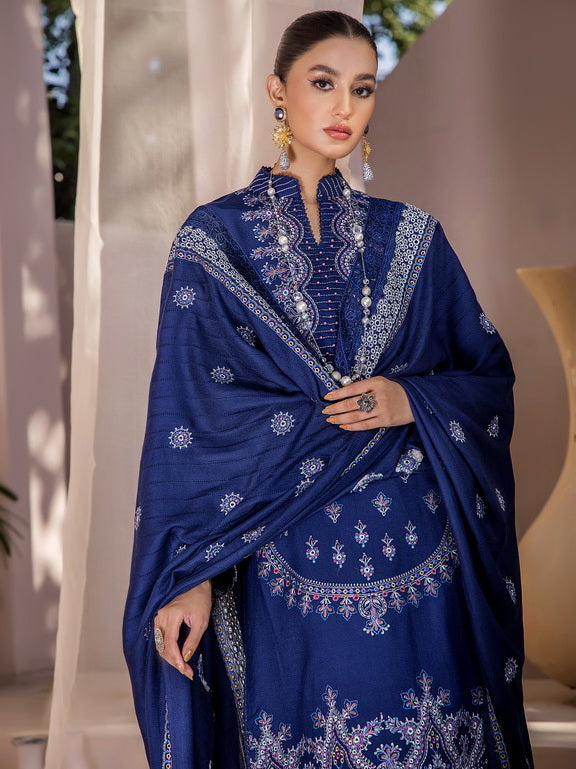 Jahan-e-Sukhan by Humdum Embroidered Peach Unstitched 3Pc Suit D-05