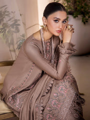 Jahan-e-Sukhan by Humdum Embroidered Peach Unstitched 3Pc Suit D-08
