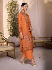 Jahan-e-Sukhan by Humdum Embroidered Peach Unstitched 3Pc Suit D-09