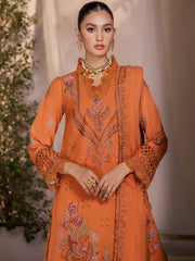 Jahan-e-Sukhan by Humdum Embroidered Peach Unstitched 3Pc Suit D-09