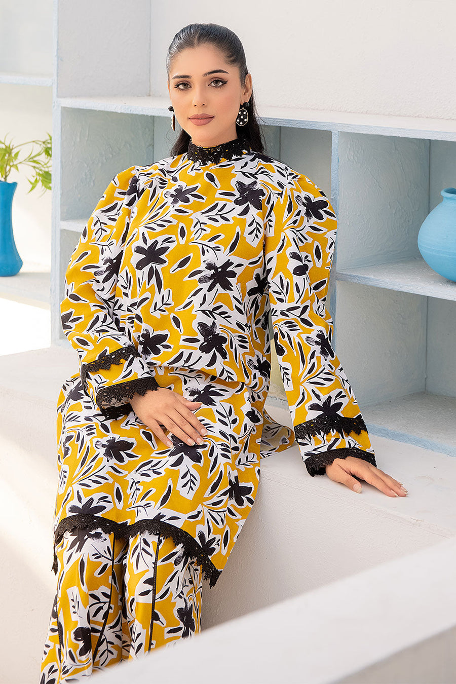 Safwa Tulip Vol-01 Digital Printed Khaddar Unstitched 2Pc Suit TSC-10