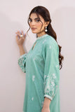 La Rosaa Spring Summer Embroidered Lawn Stitched 2Pc Suit LSS-24-06 Green/Off White