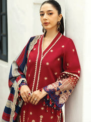Zainab Chottani Embroidered Chikankari Lawn Unstitched 3Pc Suit D-03A Elma