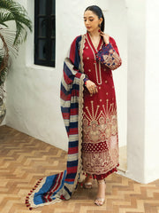 Zainab Chottani Embroidered Chikankari Lawn Unstitched 3Pc Suit D-03A Elma